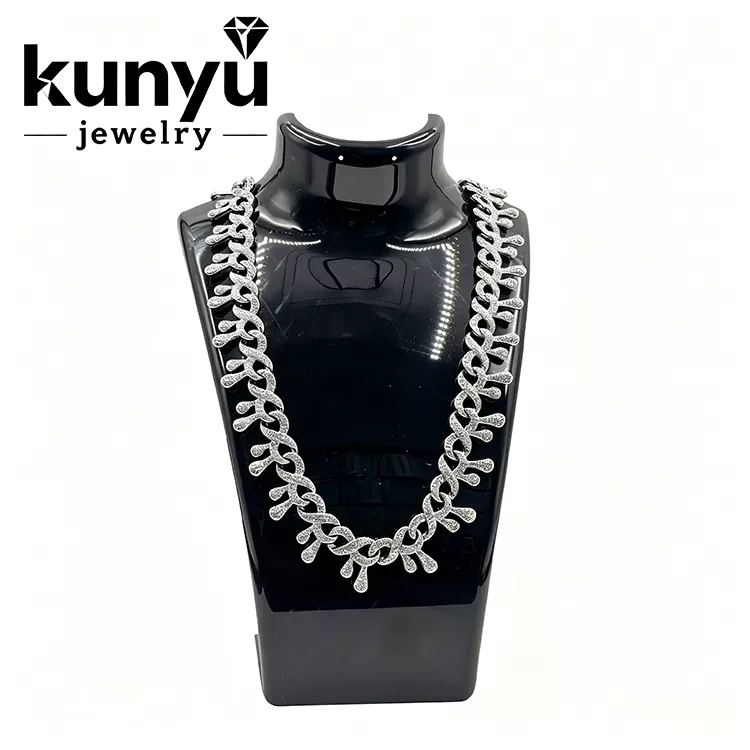 Kubanische Halskette im Diamant-Look