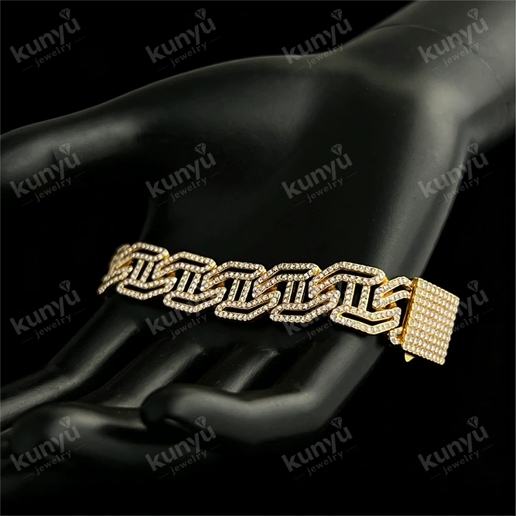 Vergoldetes Hip-Hop-Armband