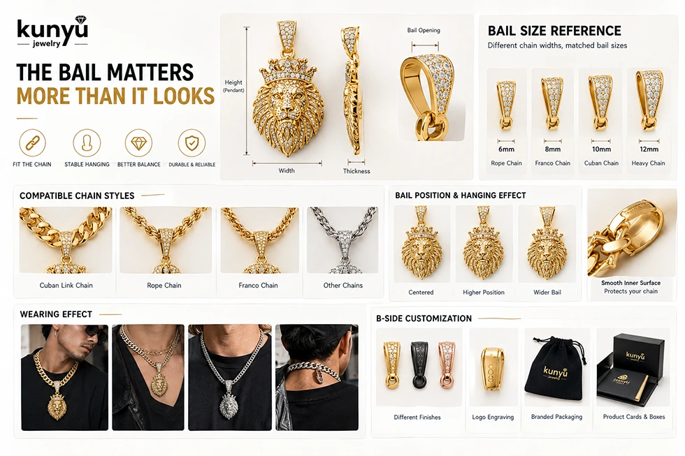 Bling Pendant Hip Hop Necklace